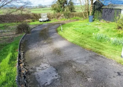 Axminster Removed old damaged edging kerbs