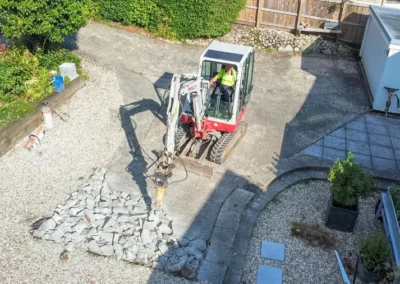 Lyme Regis New Driveway with Stonemarket Charcoal Block Pavers