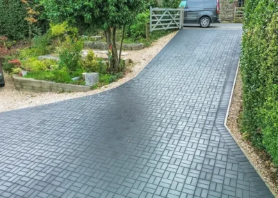 Lyme Regis New Driveway with Stonemarket Charcoal Block Pavers