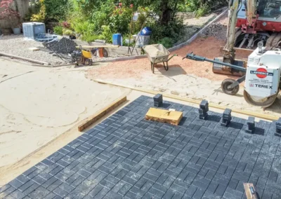 Lyme Regis New Driveway with Stonemarket Charcoal Block Pavers